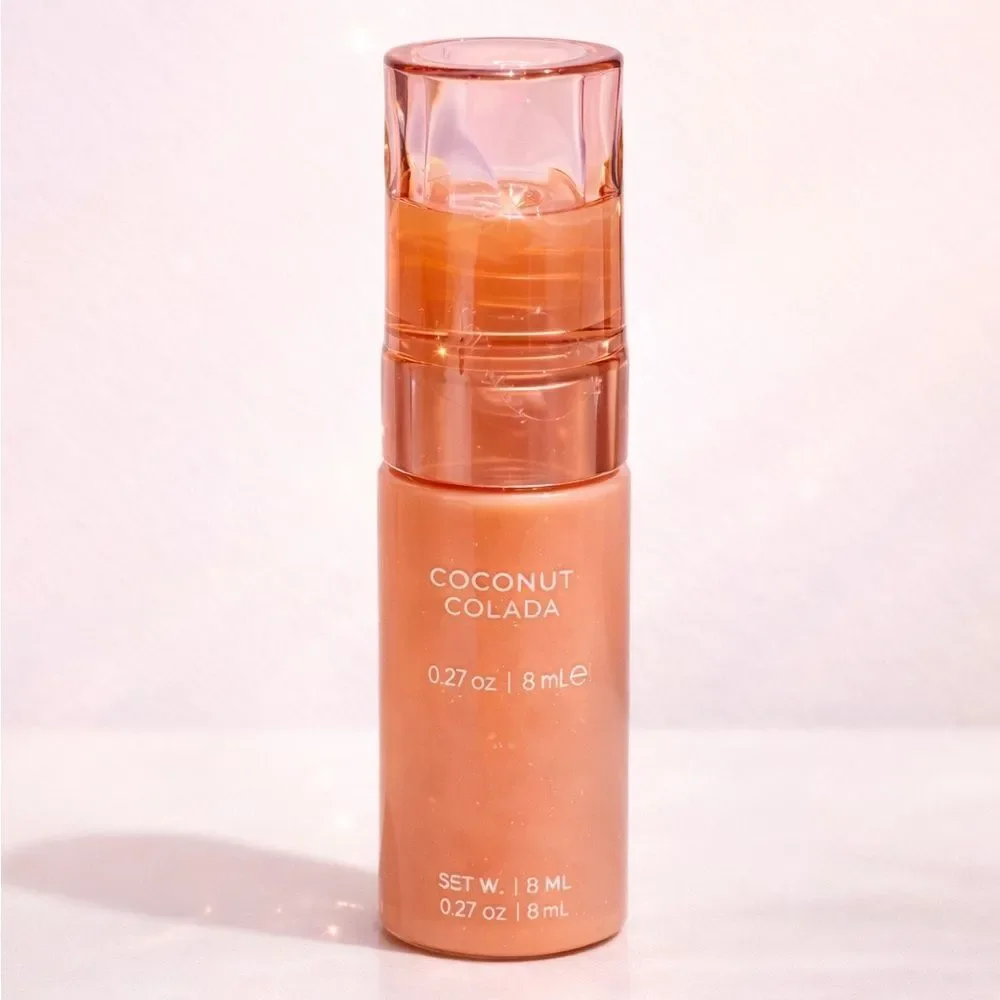 Florence by Mills Stay Plush Lip Oil in Coconut Colada. NEW in box.